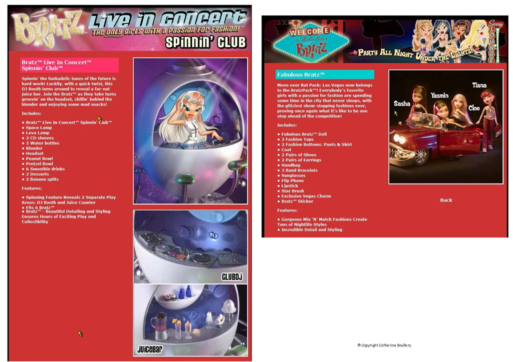 Bratz Catalogues